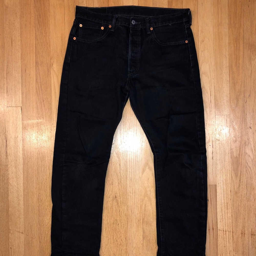 Black Overdyed Levi 501s